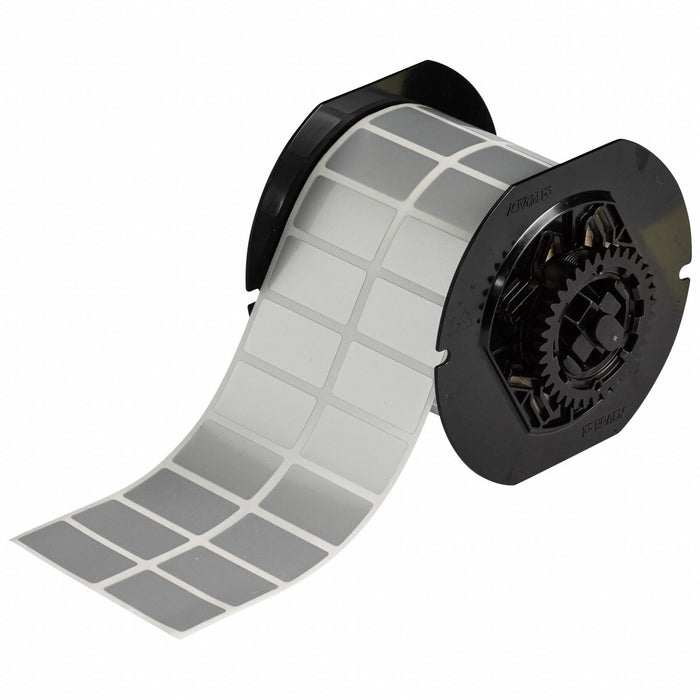 Pre-Cut Label Stock Roll Silver Gloss