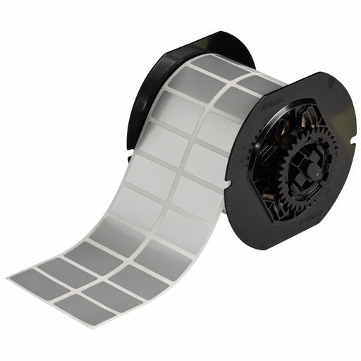 Pre-Cut Label Stock Roll Silver Gloss