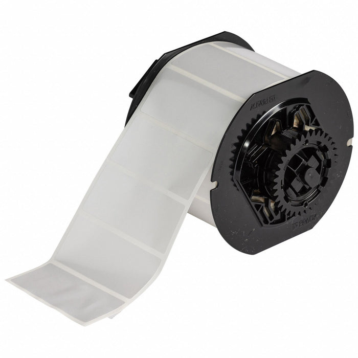 Pre-Cut Label Stock Roll Silver Gloss