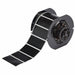 Pre-Cut Label Stock Roll Black Matte