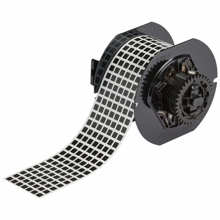 Pre-Cut Label Stock Roll Black Matte