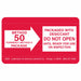 Method 50 Label 2-1/2 H 1-1/2 W PK1000