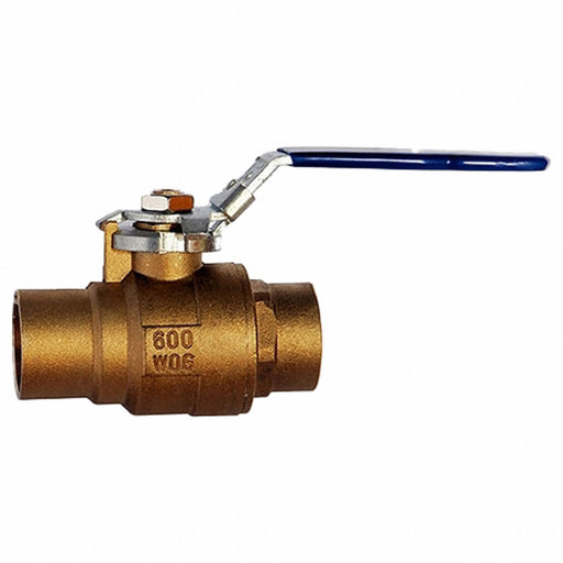 Manual 2-Way Ball Valve Sweat Brass