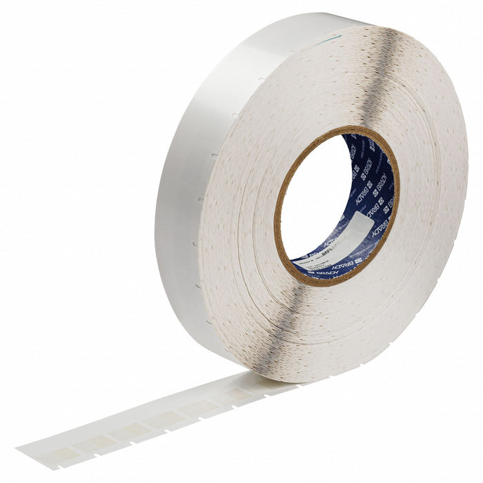 Wraparound Label White Vinyl 1/2 in W