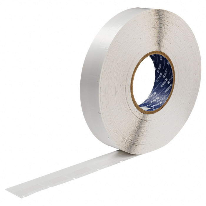 Wraparound Label White Vinyl 1/2 in W