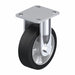 Plate Caster Rigid Rubber 7 1/2 H