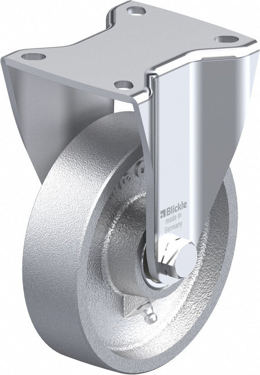 Plate Caster Rigid Metal 6 1/2 H