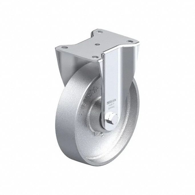 Plate Caster Rigid Metal 9 5/8 H