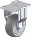 Plate Caster Rigid Rubber 4 3/8 H