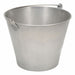 Bucket 12.75 in OD Silver 10 in H