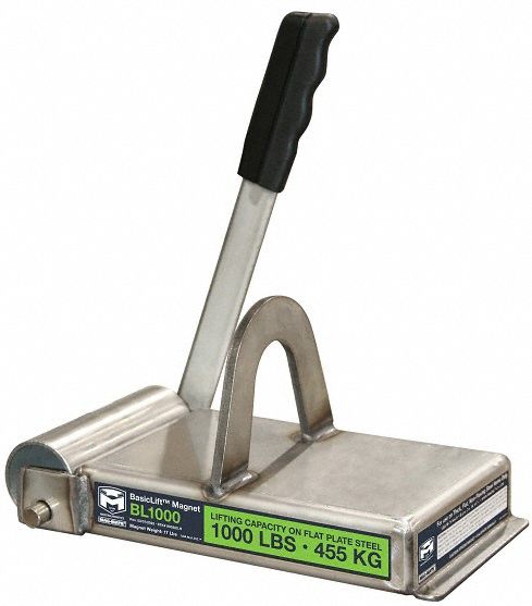 Lifting Magnet 1 000 lb Flat Cap 6 1/2 L