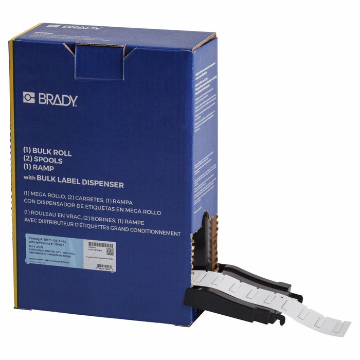 Sleeve Label White Polyolefin 1 in W