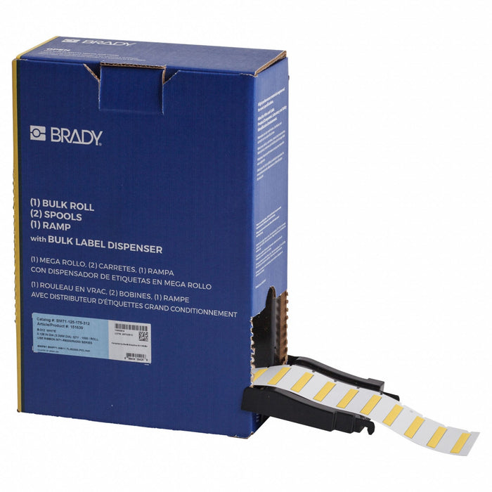 SleeveLabel Yellow Polyolefin 1-3/4inW