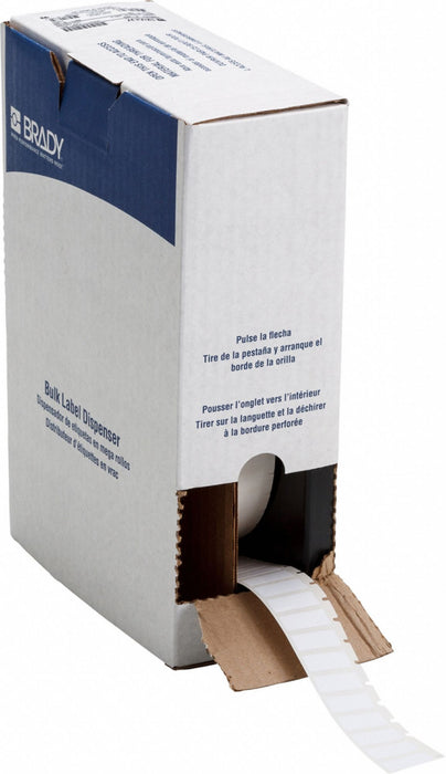 Pre-Cut Label Stock Roll White Gloss
