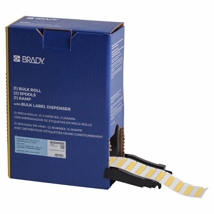 SleeveLabel Yellow Polyolefin 1-3/4inW