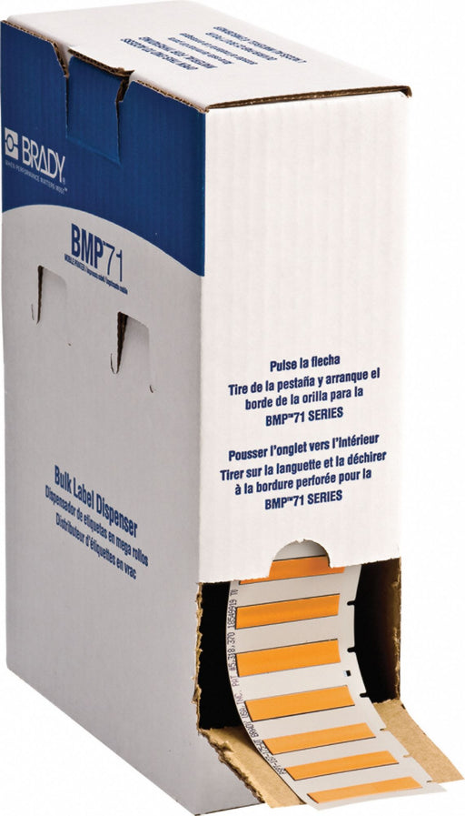 SleeveLabel Orange Polyolefin 1-3/4inW