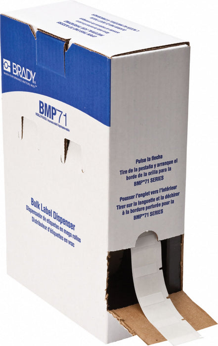 Wraparound Label White Vinyl 1 in W