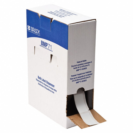 Pre-Cut Label Stock Roll Gray Matte
