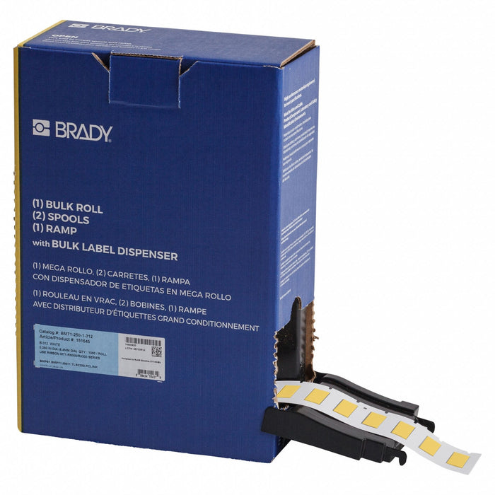 Sleeve Label Yellow Polyolefin 1 in W