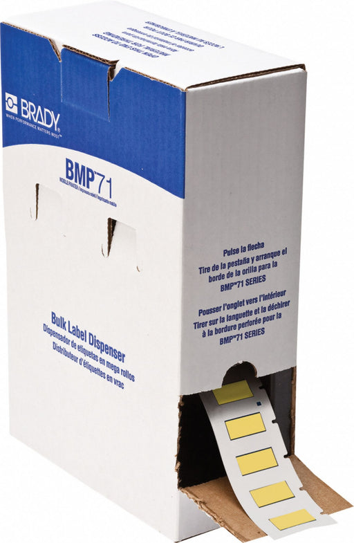 Sleeve Label Yellow Polyolefin 1 in W