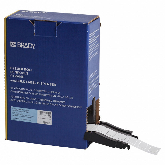 Sleeve Label White Polyolefin 1 in W