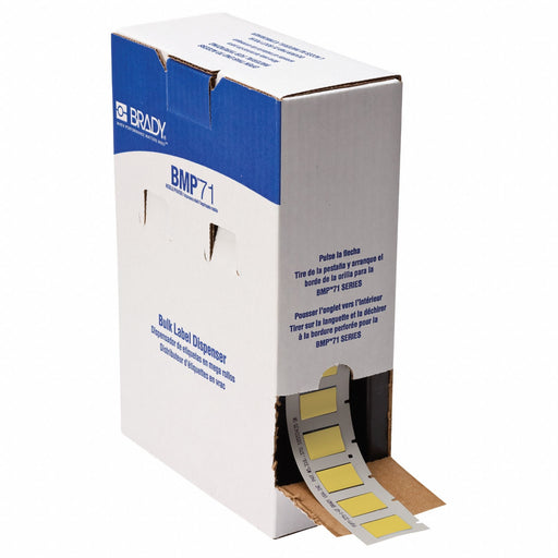 Sleeve Label Yellow Polyolefin 1 in W