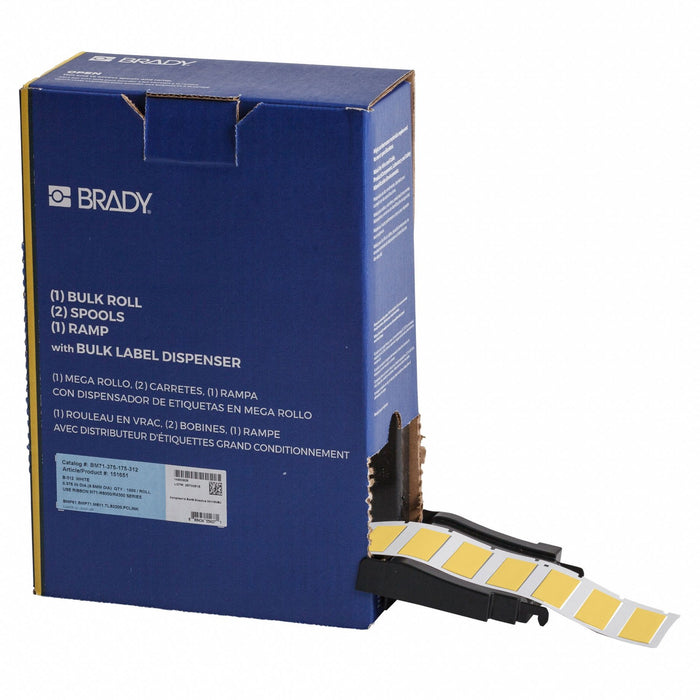 SleeveLabel Yellow Polyolefin 1-3/4inW