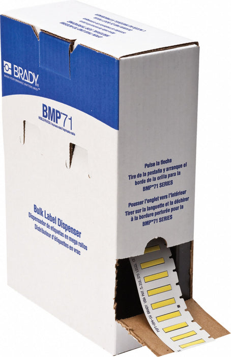 Sleeve Label Yellow Polyolefin 1 in W