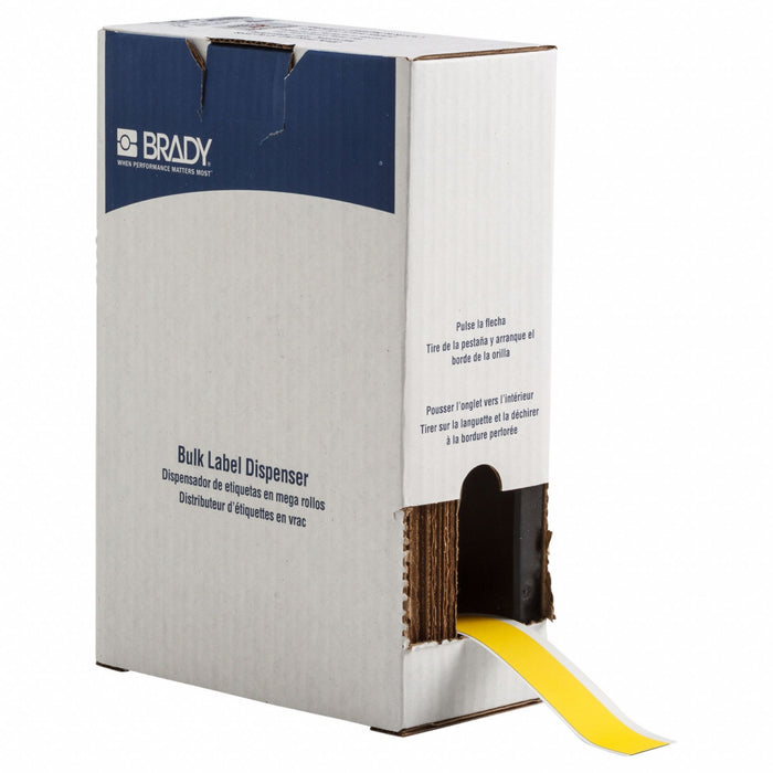ContinuousLabelStock Yellow Matte 1inW