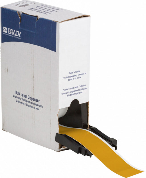 ContinuousLabelStock Yellow Gloss 2inW