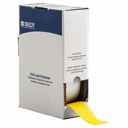 ContinuousLabelStock Yellow Matte 2inW