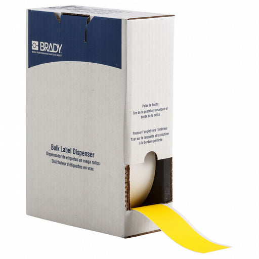 ContinuousLabelStock Yellow Matte 2inW