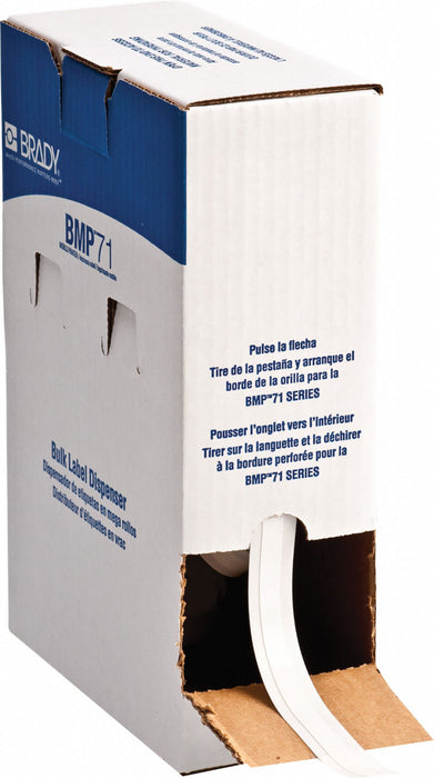 Label 3/8 in W Indoor White