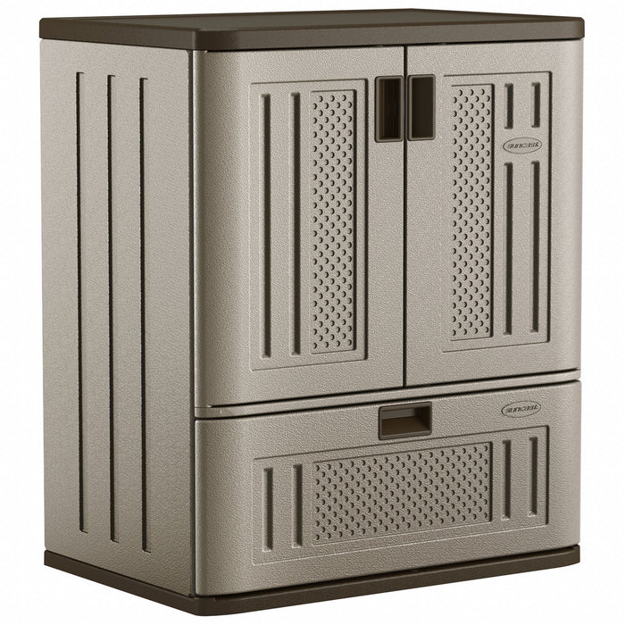 Plastic Storage Cabinet 20 x36 Silver
