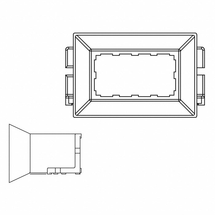 Plug Polycarbonate 50.8 mm H 30.2 mm W