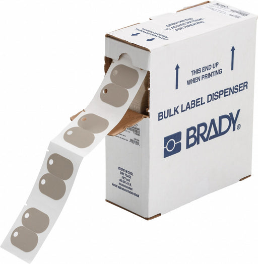 Pre-Cut Label Stock Roll Gray Matte