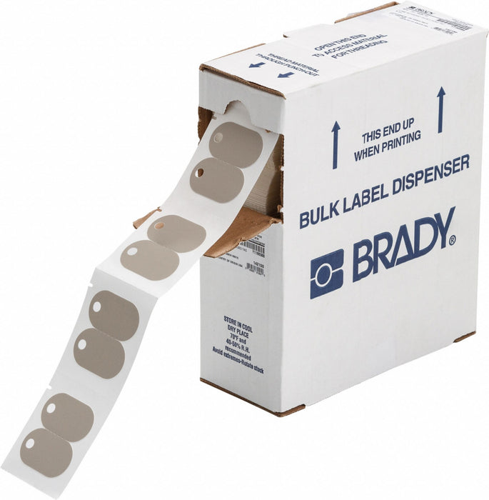 Pre-Cut Label Stock Roll Gray Matte
