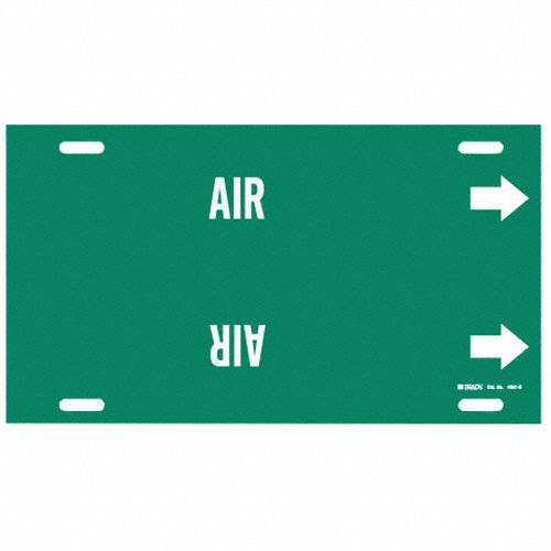 Pipe Marker Air 10 in H 24 in W