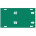 Pipe Marker Air 10 in H 24 in W