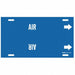 Pipe Marker Air 8 in H 16 in W