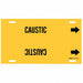 Pipe Marker Caustic 8 in H 16 in W