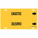 Pipe Marker Caustic 10 in H 24 in W