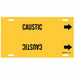 Pipe Marker Caustic 10 in H 32 in W