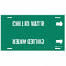 Pipe Marker Chilled Water 10in H 24in W