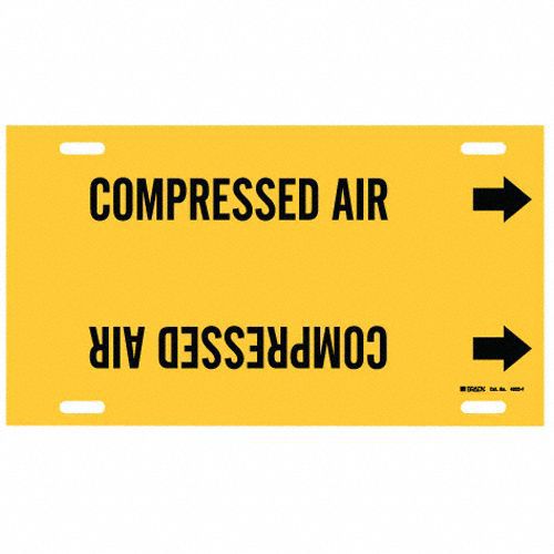 Pipe Marker Compressed Air 8in H 16in W