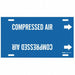 Pipe Marker Compressed Air 8in H 16in W