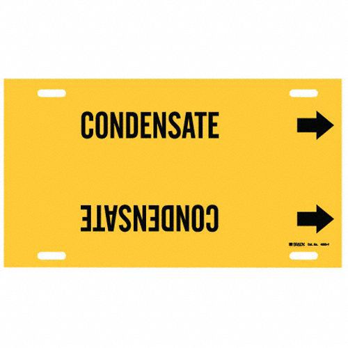 Pipe Marker Condensate 8 in H 16 in W