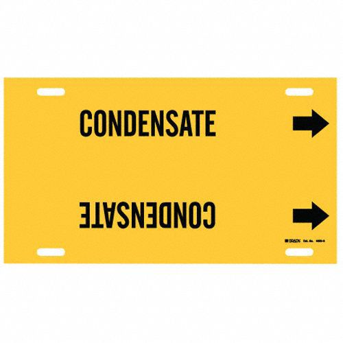 Pipe Marker Condensate 10 in H 32 in W