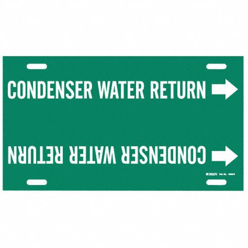 Pipe Markr Condenser Water Return 10in H