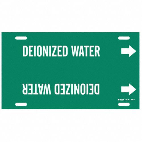 Pipe Markr Deionized Water 10in H 32in W